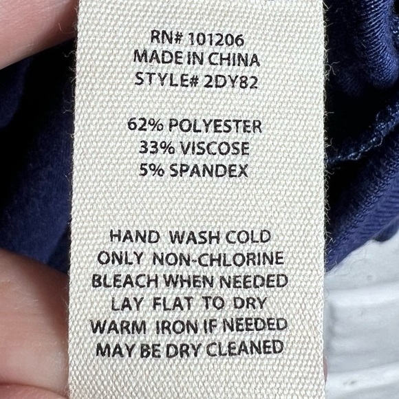 SOFT SURROUNDINGS Blue V-Neck Tunic - Picture 7 of 8